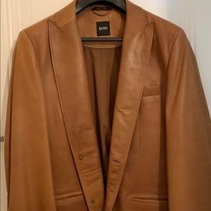 Boss Men's Leather Sport Jacket